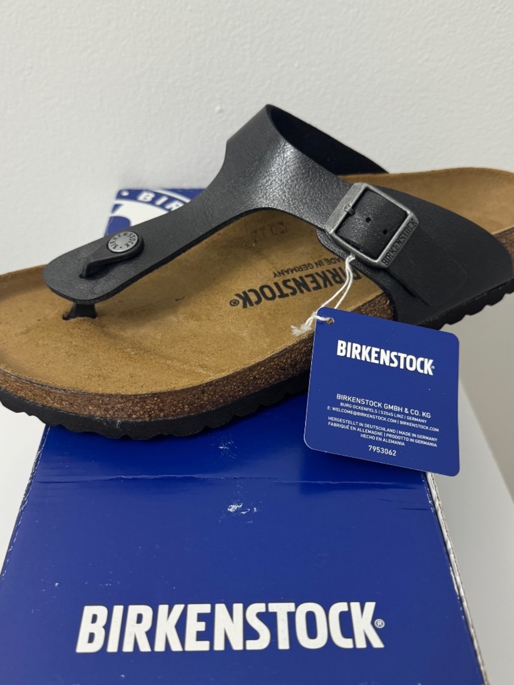 BIRKENSTOCK Gizeh Graceful Licorice Unisex Sandals Men 8 Women 10 NEW - Picture 8 of 11